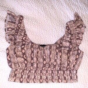KITTENISH ruffled-Halter Top —size‎ XXLarge